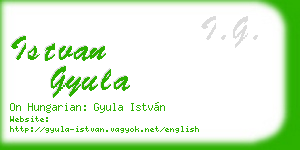 istvan gyula business card